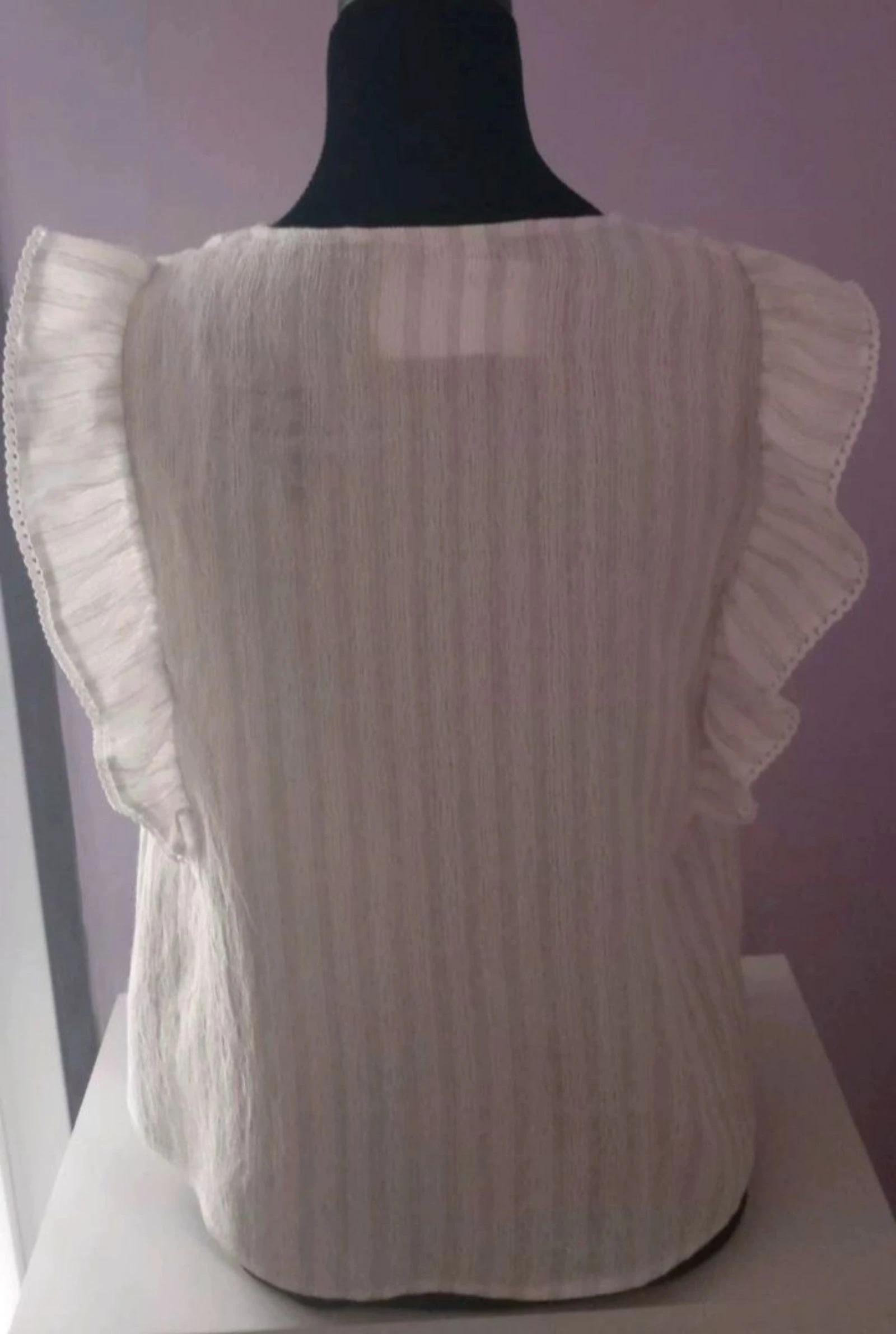 Blusa creme dourado •Bohème chic •Nova com etiqueta•T S – photo 2